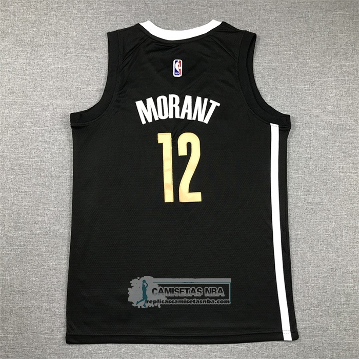 Camiseta Nino Memphis Grizzlies Ja Morant NO 12 Ciudad 2023-24 Negro